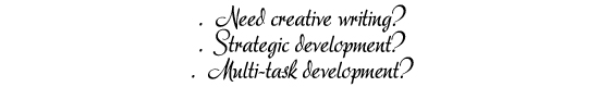 Need Creative Writing?